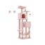 Cat scratching post 52.3x78.3x155cm., beige/pink
