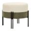 Pouf, Two-tone, Black/gray/white