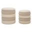 Pouf set, 2 pcs, Ø 44 × 47 cm and Ø 35 × 39 cm
