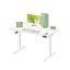 Height-adjustable electric desk 120×60 cm, vintage brown