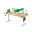 SONGMICS Height-Adjustable Desk, 4 Memory Positions, Oak