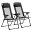Set of 2 garden chairs Outsunny 62x70x109cm., black/gray