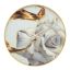 Wall clock Glass Rose, Ø 80 × 5 cm