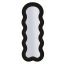 Wall mirror Teddy, Black, 60 × 160 × 4 cm