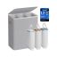 SONGMICS laundry basket, 2 compartments, 170 l, 56 × 40 × 75 cm