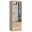 Wardrobe STAR S60, 2 doors and 2 drawers, oak color, 60 × 180 × 51 cm