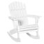 Rocking garden chair Outsunny 77x94x97cm., white
