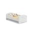 Детская кровать Luk с матрасом и защитным бортиком, 164 см x 85 см x 63 см, небесно-голубого цвета.