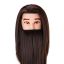 Training head Gabbiano WZ4, with beard, Brown