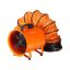 Pārnēsājams rūpnieciskais ventilators, 203,2 mm, 145 W, ar 10 m garu kanāla šļūteni