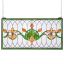 Vitrāžas loga panelis, 810x433 mm, Tiffany stils, piekarināms