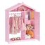 Children's wardrobe VEVOR TZ-HA002, with mirror, Pink
