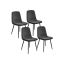 VASAGLE dining chair set, 4 pcs, 43.5 × 85.5 × 55 cm