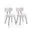 Dining chair set VASAGLE KDC110B01, 2 pcs, 59 × 82.5 × 48.5 cm