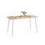 Dining table VASAGLE KDT100N01, for 4-6 people, brown/black, 140 × 75 × 75 cm