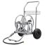 Water hose reel cart VEVOR ALQ-200-2, 2 wheels, Silver, 67.5 × 61 × 90 cm