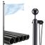 Flagpole VEVOR UP-QGTJ30, sectional, Black, Ø5.16 × 914 cm