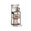 Кухонный стеллаж VASAGLE KKS013KD02, 4 яруса, коричневый/чёрный, 45 × 140 × 40 см