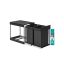 Virtuves atkritumu tvertne SONGMICS, 2 × 20 l, Melna, 48,6 × 32,4 × 44 cm