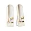 SONGMICS Full-Length Curved Mirror, Free-Standing, Gold, 150 × 40 cm