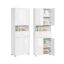 Bathroom cabinet VASAGLE BBC563W01, Tall, with drawer and shelves, White, 60 × 170 × 30 cm