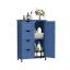 Bathroom cabinet VASAGLE LHC41W, 4 drawers, with doors, Blue, 55 × 82 × 30 cm