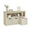 Rotaļlietu kaste VASAGLE LHS380W01, ar plauktiem, 102 × 60 × 30 cm