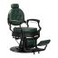 Green barber chair Gabbiano President with hydraulic lift