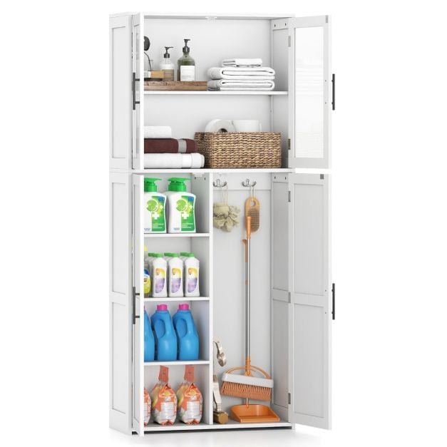 Promotion Uzglabāšanas skapis, 6 līmeņi, Balts