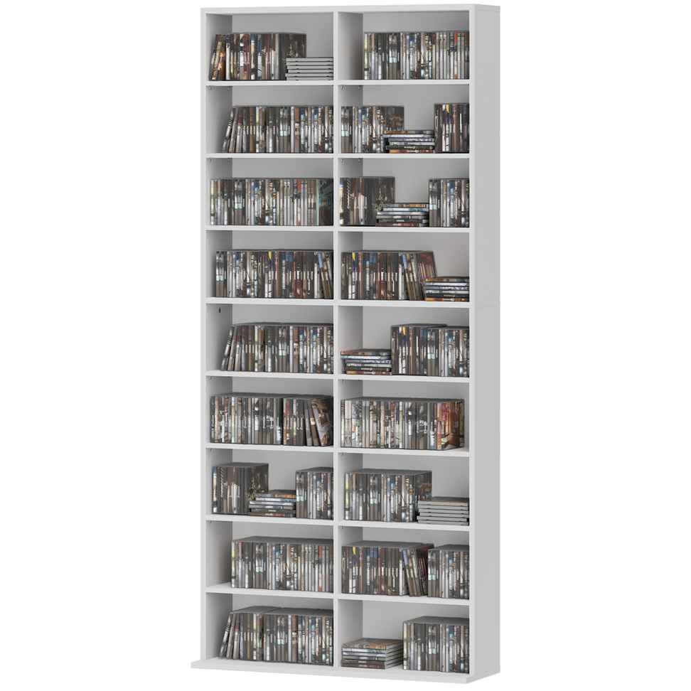 Aosom DVD plaukts, 18 nodalījumi, 14