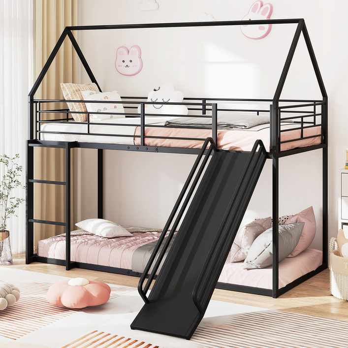 Promotion Divstāvu bērnu gulta, ar slidkalniņu