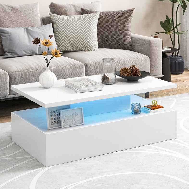 Promotion Divu līmeņu LED kafijas galdiņš