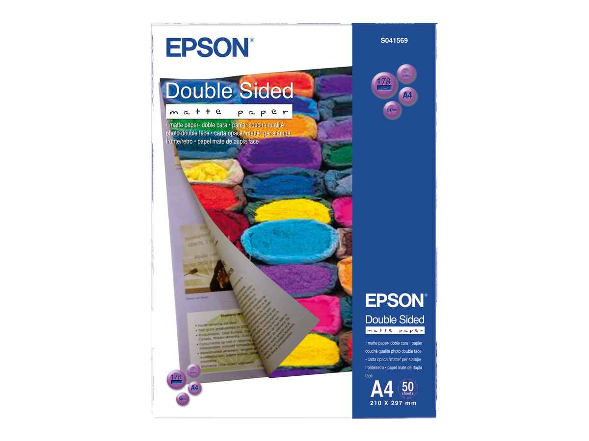Abpusējs matēts papīrs Epson Double Sided