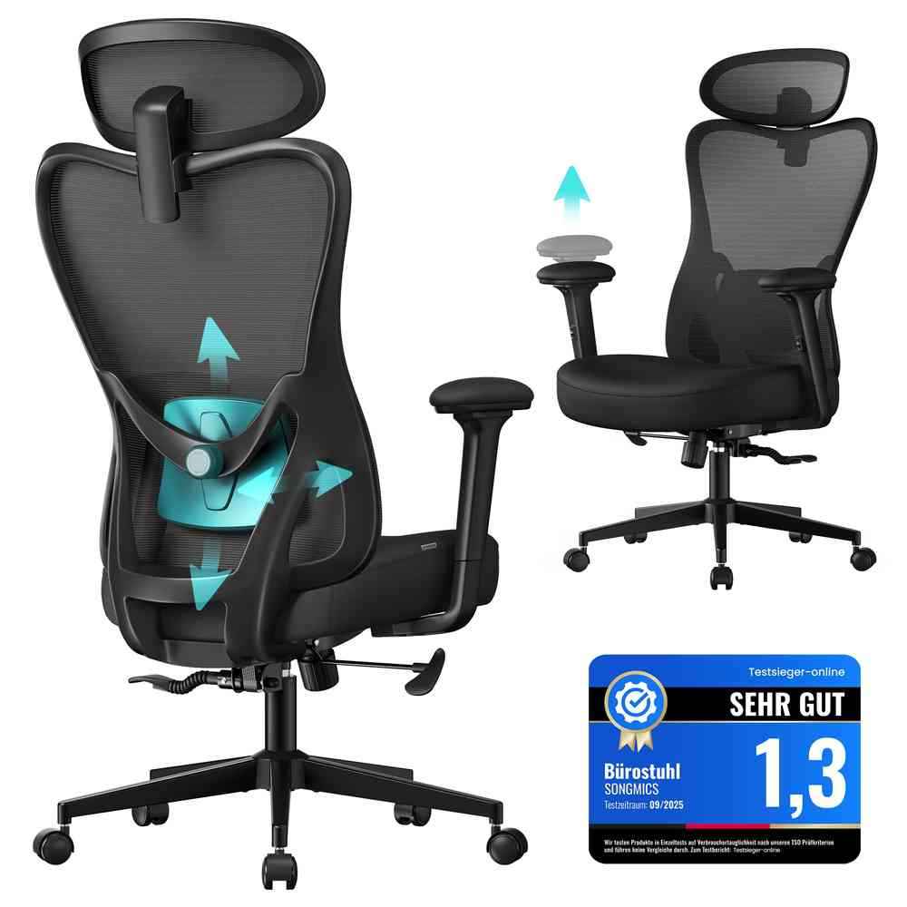 Ergonomisks biroja krēsls SONGMICS OBN066BH01