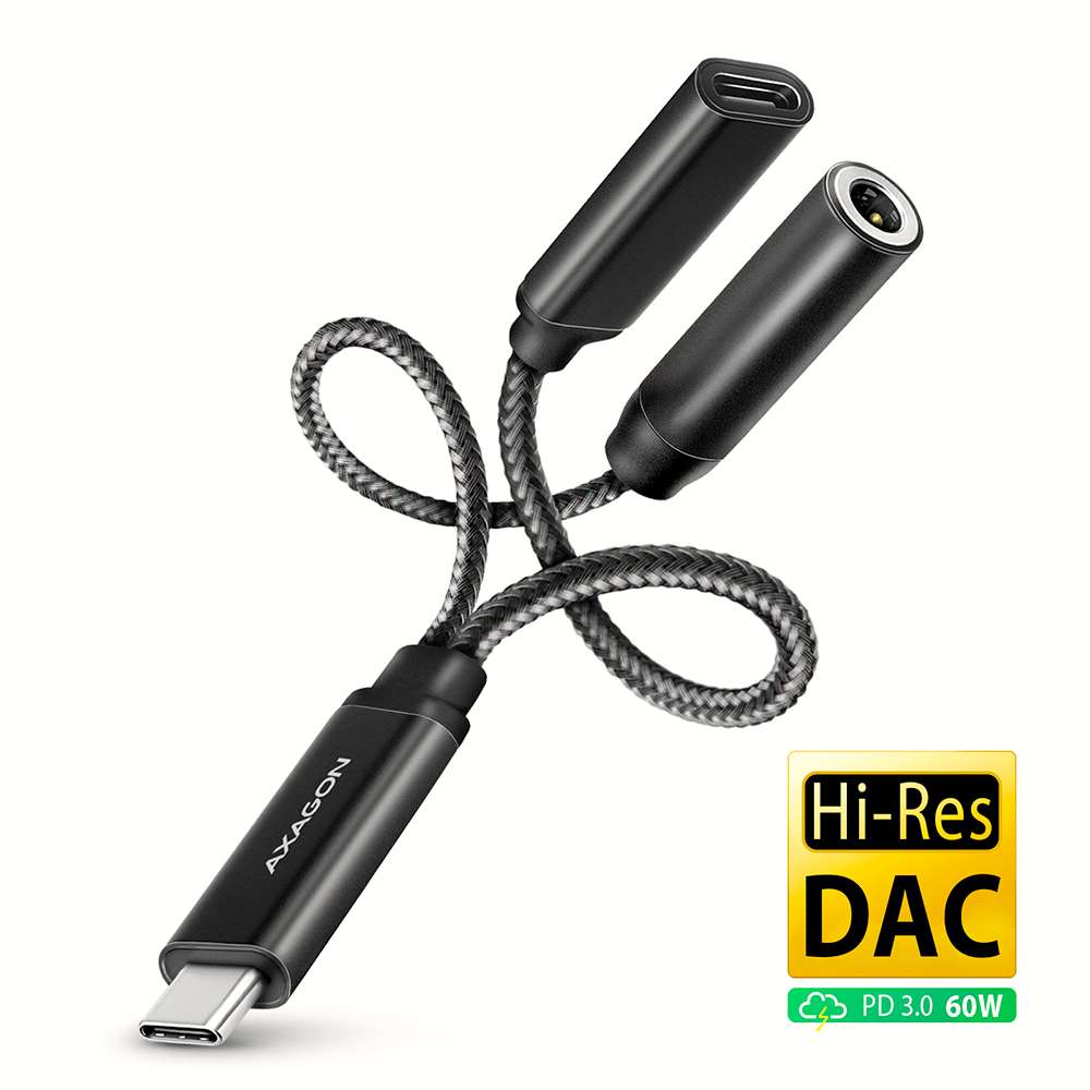 Audio adapteris AXAGON ADA-HCPD USB-C, HI-RES
