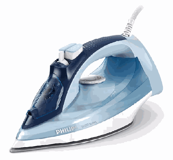 Tvaika gludeklis Philips DST5030/20, zils/balts