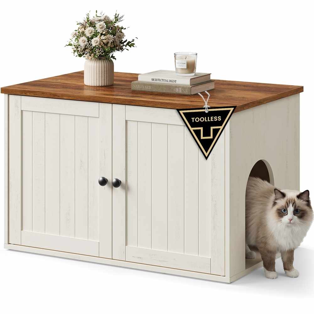 Kaķu tualetes kastes skapītis SONGMICS HOME