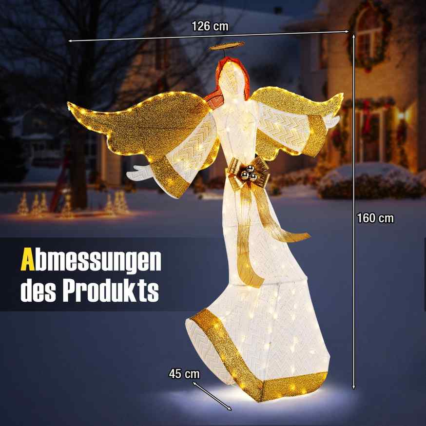 Promotion Ziemassvētku eņģelis, 180 LED gaismiņas