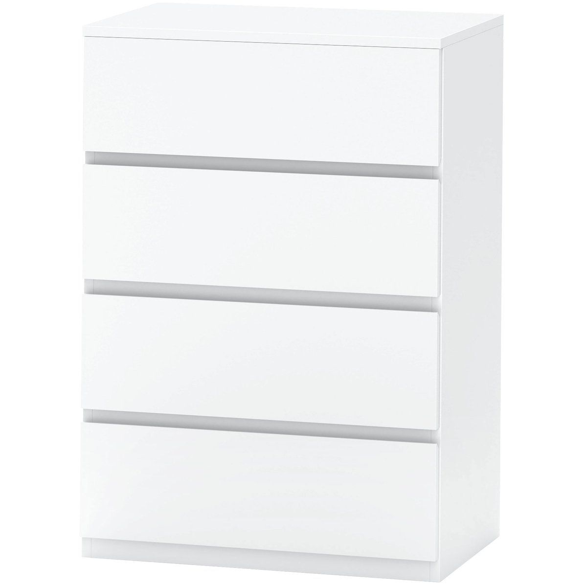 Aosom Komoda Homcom 55x33x80cm, baltā krāsā