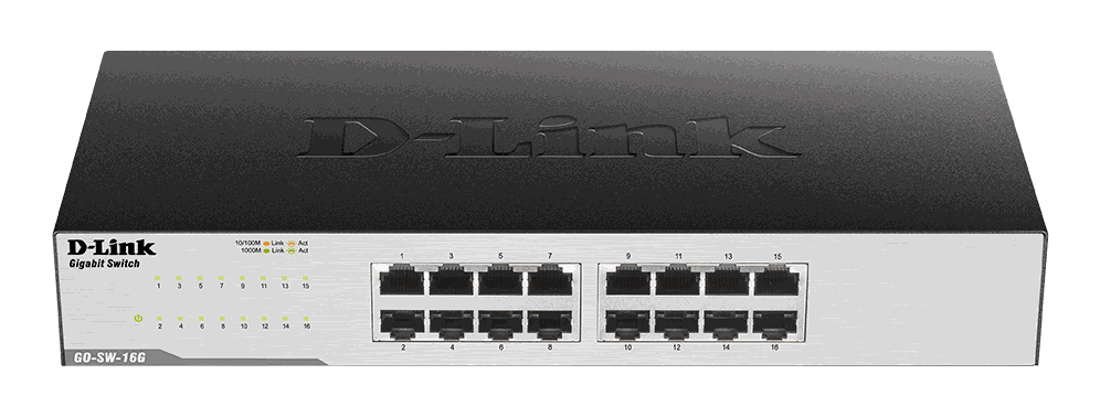 Komutators D-Link 16-Port Gigabit Easy Desktop