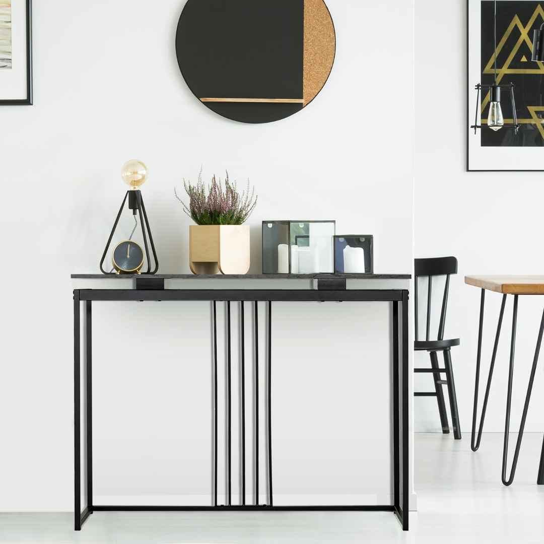 Promotion Konsoles galdiņš, Melns, 120 ×