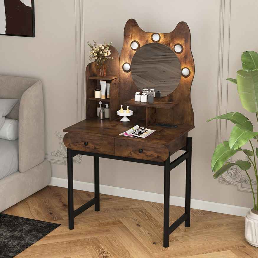 Promotion Kosmētikas galdiņš, ar LED spoguli