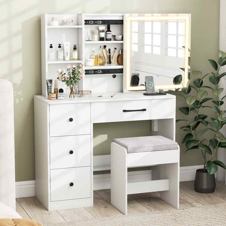 Promotion Kosmētikas galdiņš ar bīdāmu LED