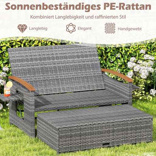 Promotion Āra mēbeļu komplekts, divvietīgs sols