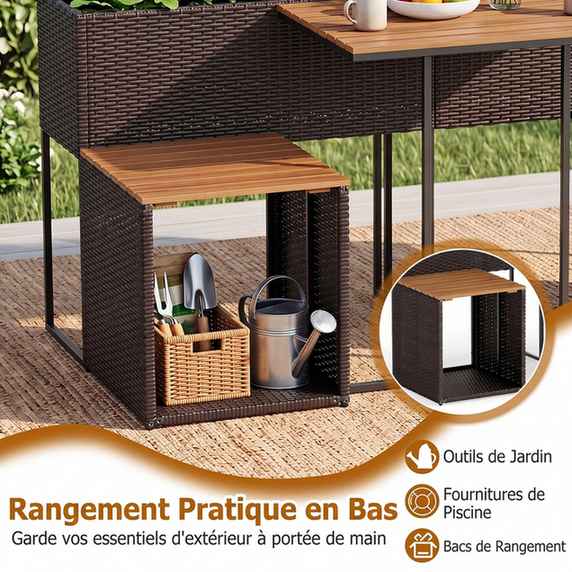 Promotion Lauko baldų komplektas su pakeltu