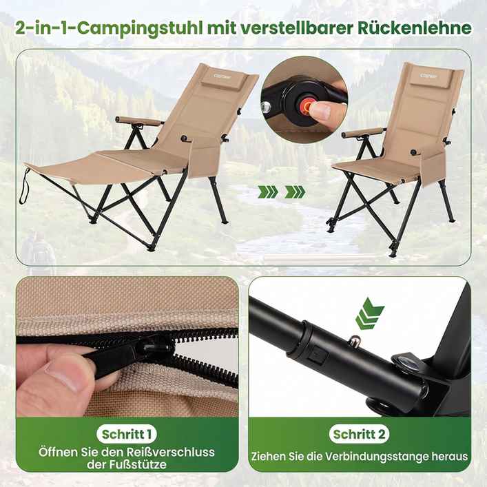 Promotion Āra krēsls, 4 pozīciju atzveltne