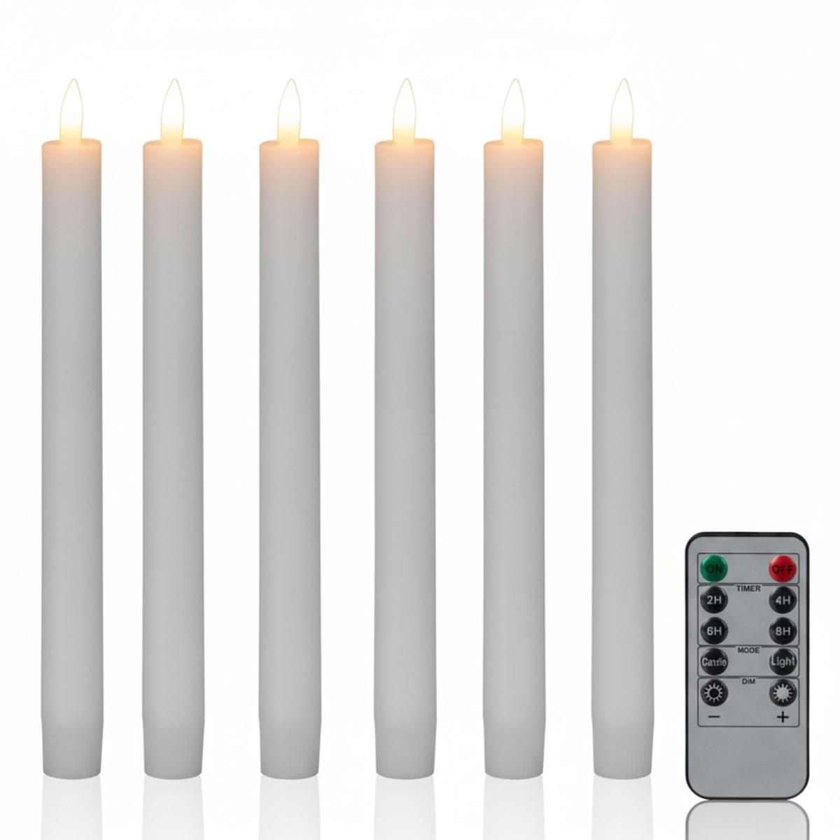 LED stāvsveču komplekts Relaxdays, 6 gab