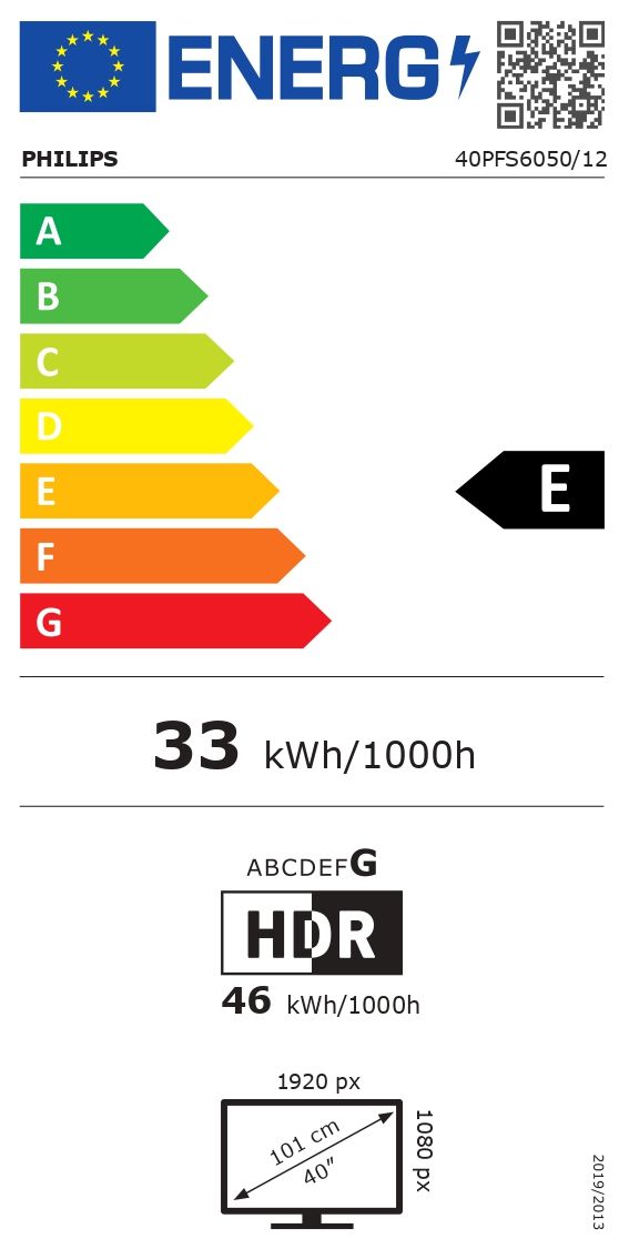LED televizors Philips 40PFS6050/12, 40 collu