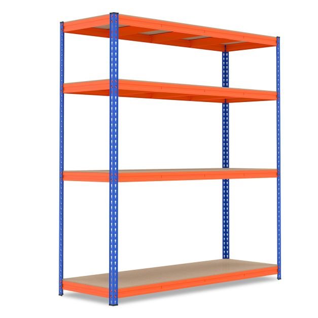 Promotion Plauktu sistēma, 4 līmeņi, Oranža/zila