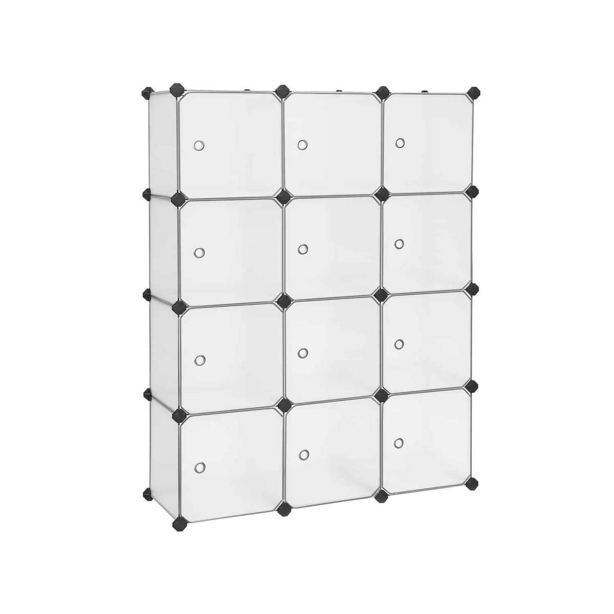 Songmics Modulārs plaukts, caurspīdīgs
